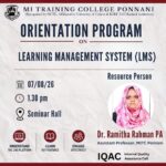 ORIENTATION PROGRAMME ON LEARNING MANAGEMENT SYSTEM (LMS)